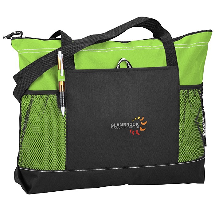 Custom Select Zippered Tote - Embroidered