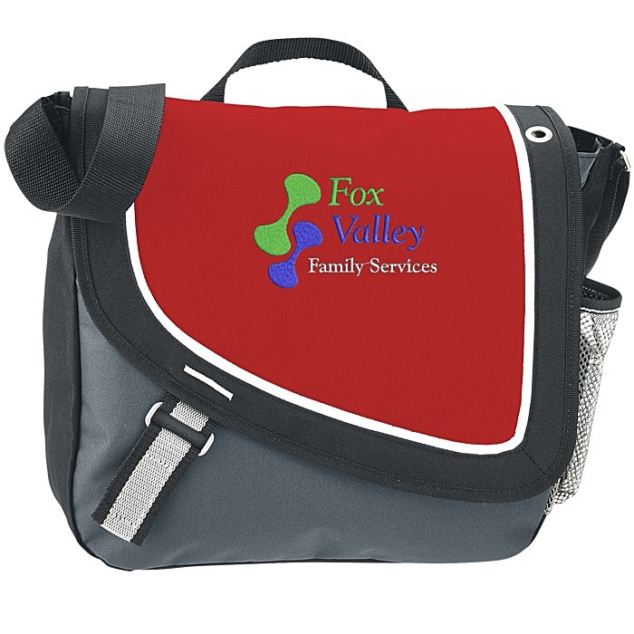 Custom A Step Ahead Messenger Bag - Embroidered