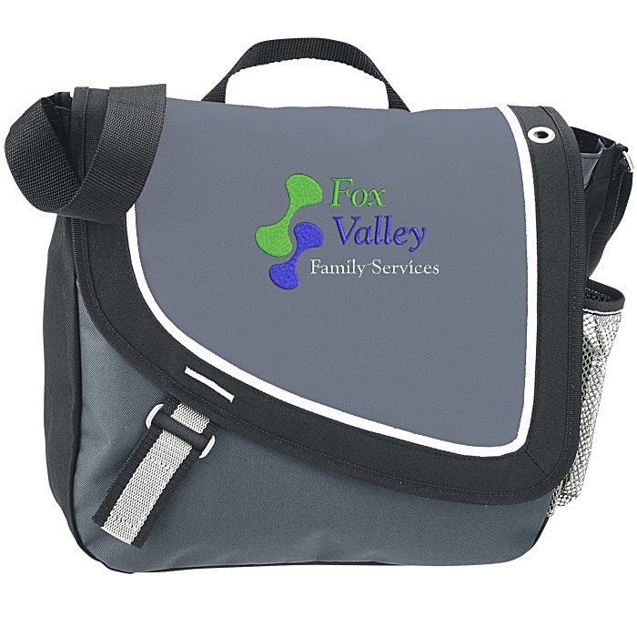 Custom A Step Ahead Messenger Bag - Embroidered