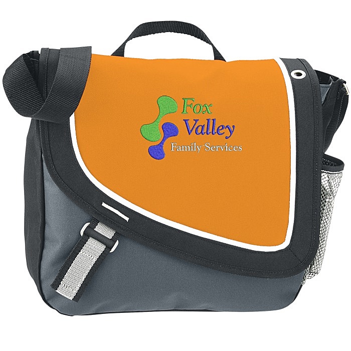 Custom A Step Ahead Messenger Bag - Embroidered