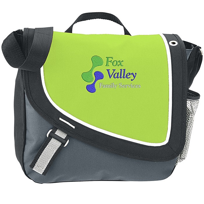 Custom A Step Ahead Messenger Bag - Embroidered