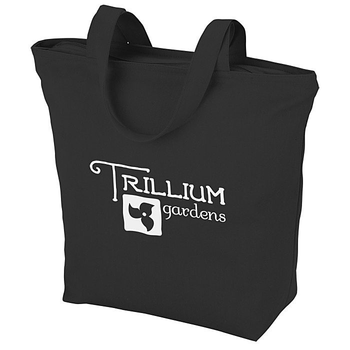Custom Maine Zippered 8-oz Cotton Tote