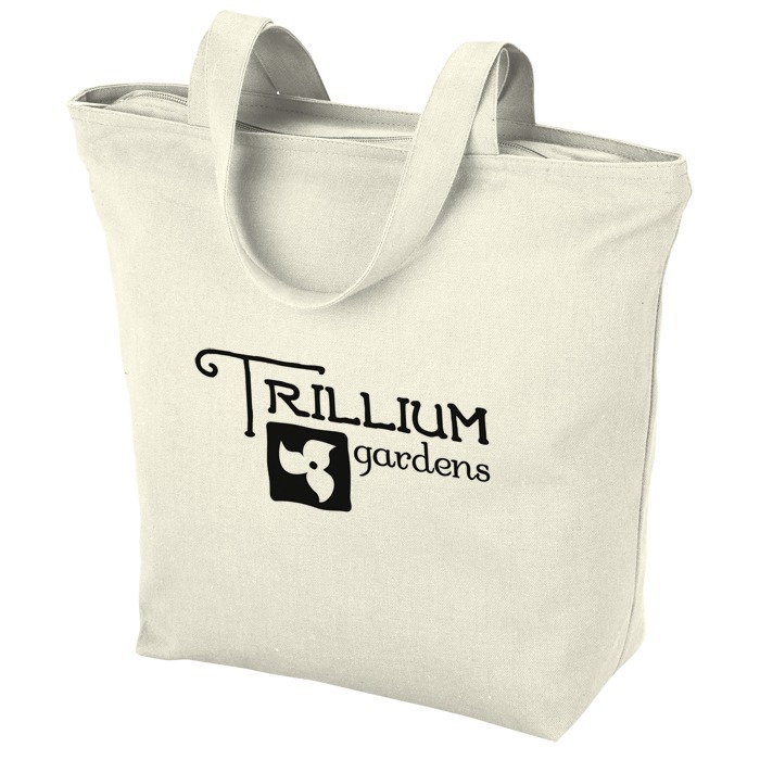 Custom Maine Zippered 8-oz Cotton Tote