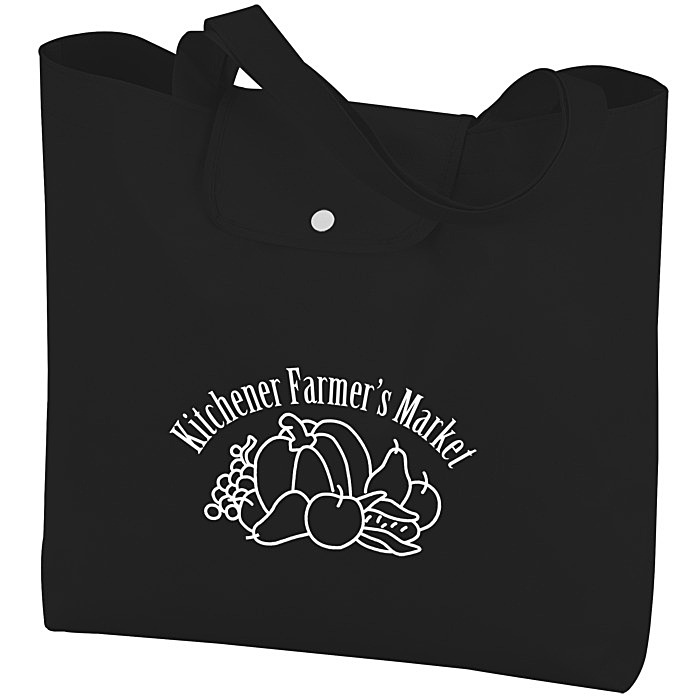 Custom Go Time Folding Non-Woven Tote