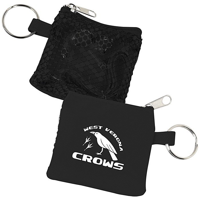 Custom Sporty Pouch with Colourful Earbuds