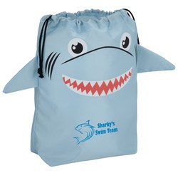 Custom Paws and Claws Drawstring Gift Bag - Shark