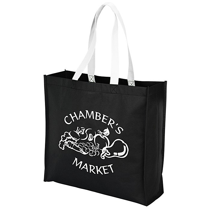 Custom Colour Handle Tote - 12 inches x 9 1/2 inches
