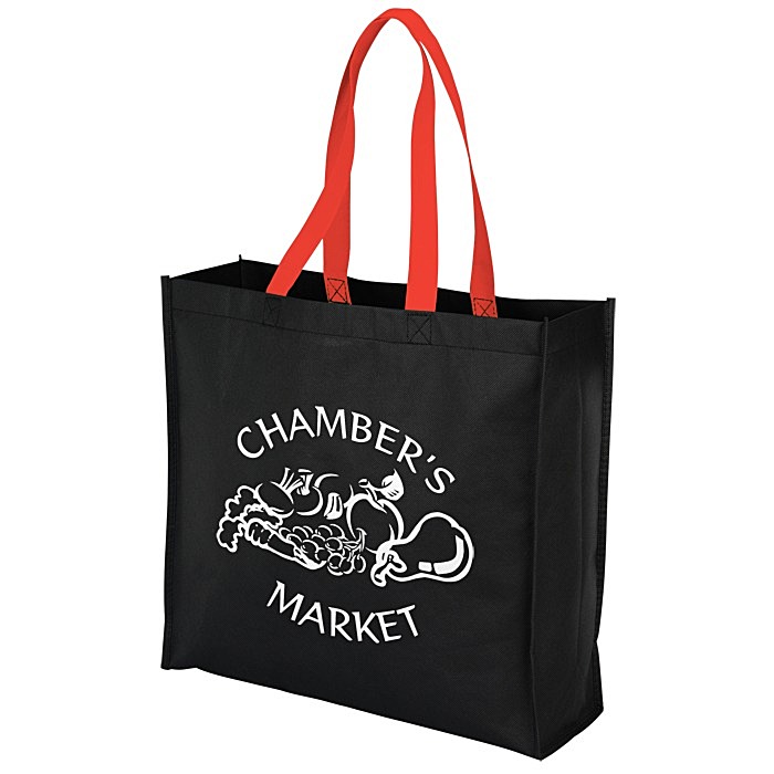 Custom Colour Handle Tote - 12 inches x 9 1/2 inches