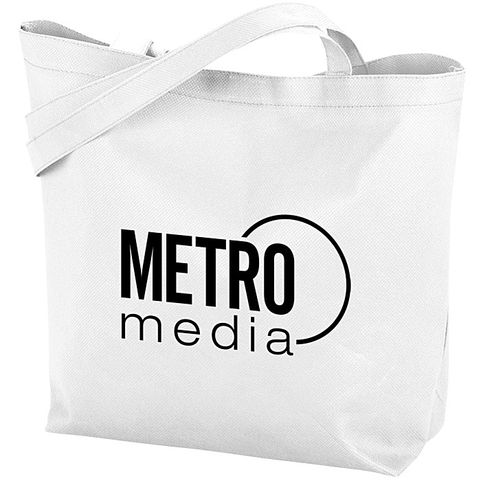 Custom Stay Shut Non-Woven Tote - 11 3/4 inches x 14 3/4 inches