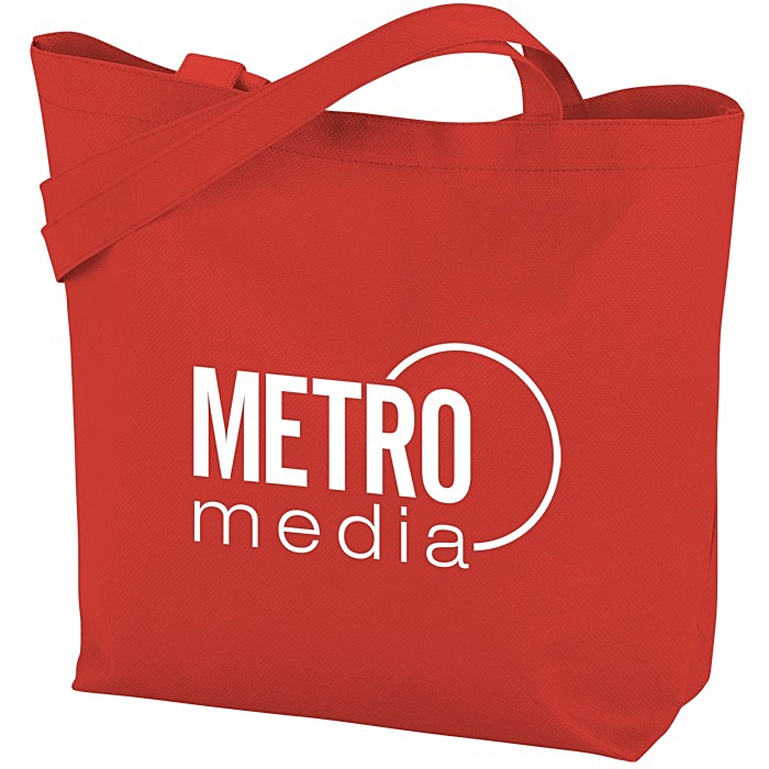 Custom Stay Shut Non-Woven Tote - 11 3/4 inches x 14 3/4 inches