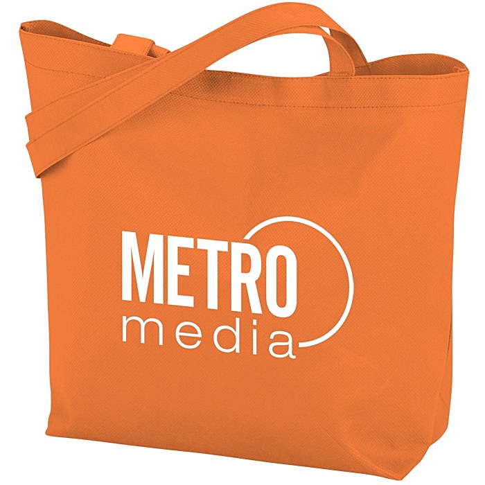 Custom Stay Shut Non-Woven Tote - 11 3/4 inches x 14 3/4 inches