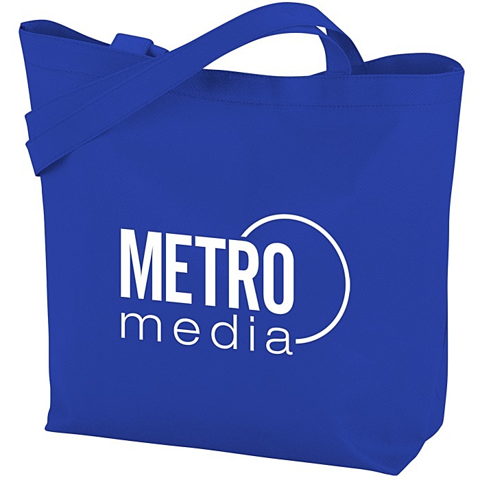 Custom Stay Shut Non-Woven Tote - 11 3/4 inches x 14 3/4 inches