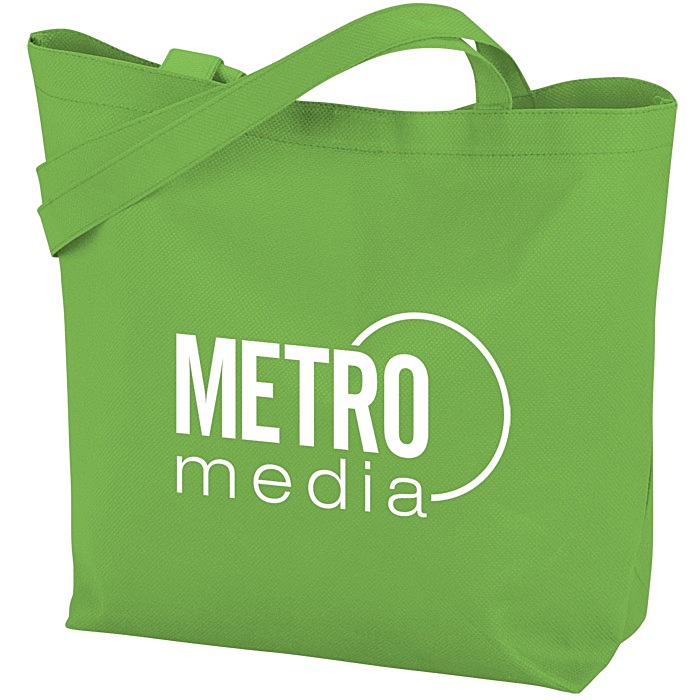 Custom Stay Shut Non-Woven Tote - 11 3/4 inches x 14 3/4 inches