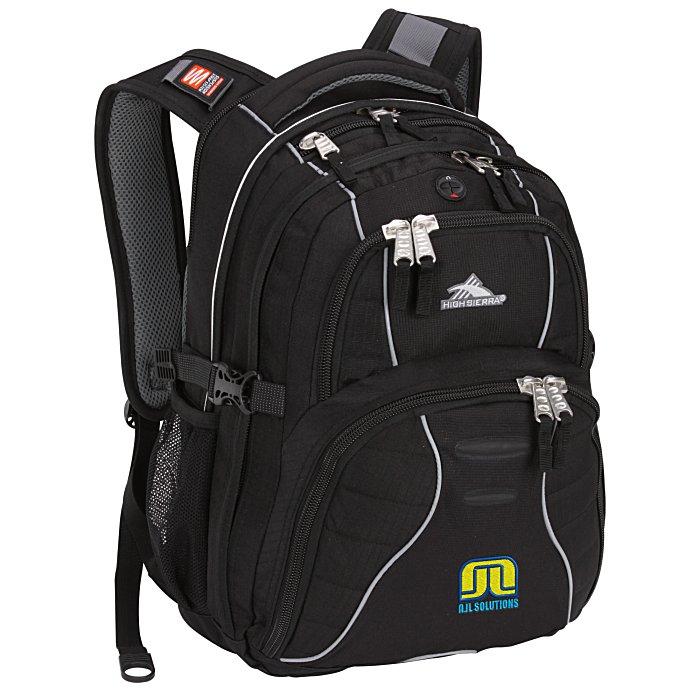 Custom High Sierra Swerve 17-inch Laptop Backpack - Embroidered