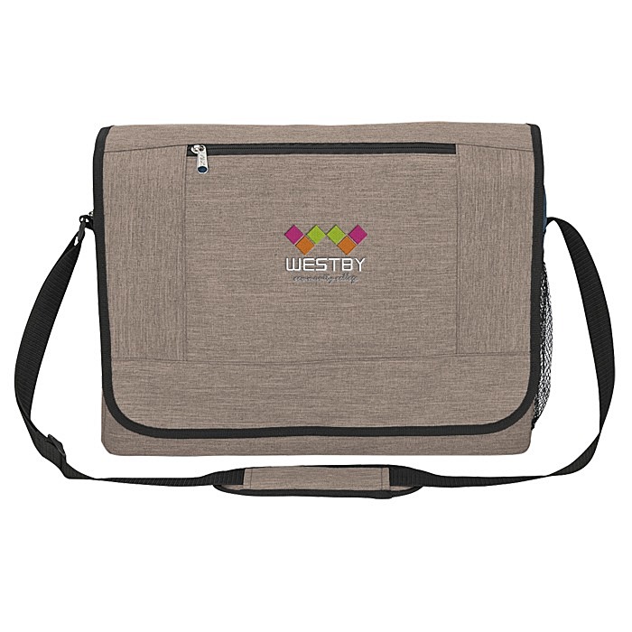 Custom High Line Messenger Bag - Embroidered