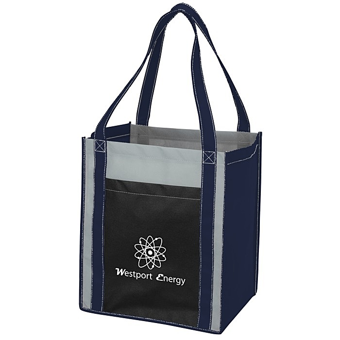 Custom Colour Combo Grocery Pocket Tote