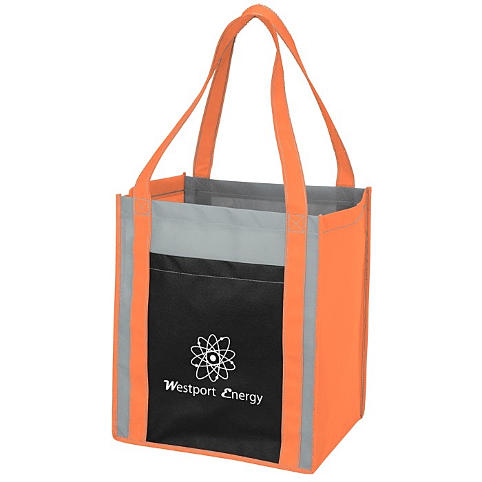 Custom Colour Combo Grocery Pocket Tote