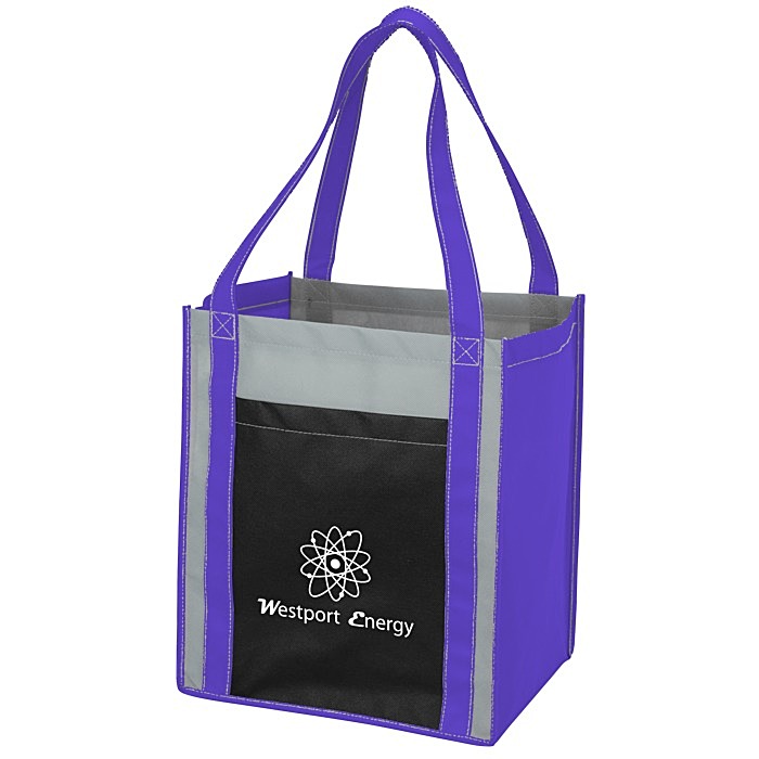 Custom Colour Combo Grocery Pocket Tote