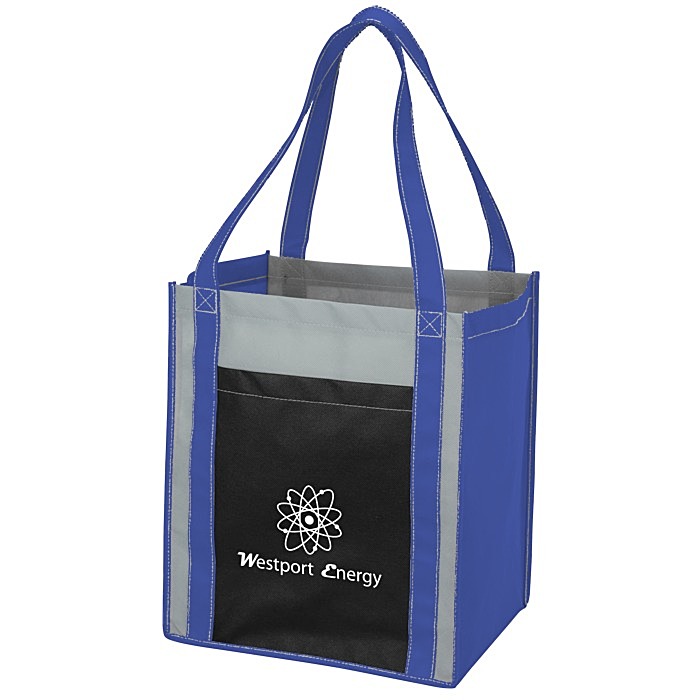 Custom Colour Combo Grocery Pocket Tote