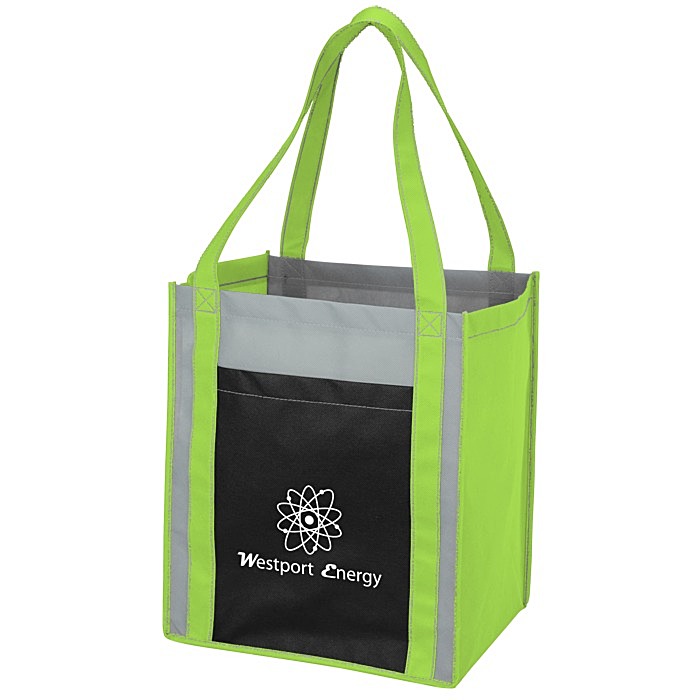 Custom Colour Combo Grocery Pocket Tote