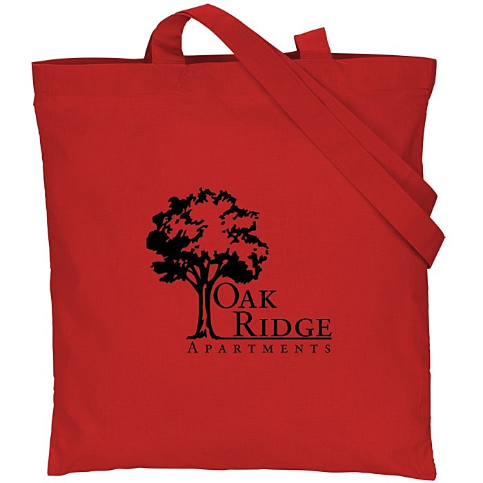 Custom Cotton Sheeting Tote - 15 inches x 15 inches