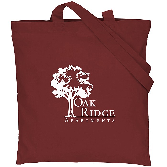 Custom Cotton Sheeting Tote - 15 inches x 15 inches