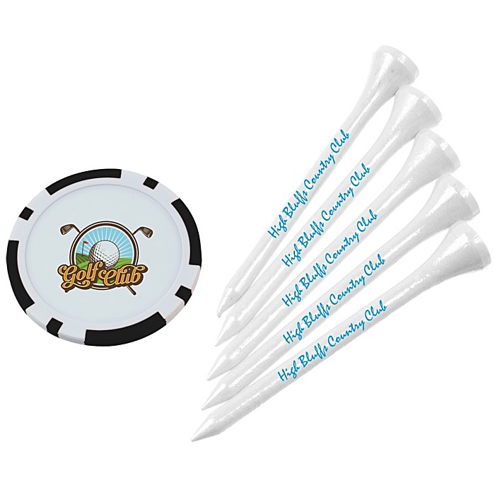 Custom Poker Chip Tee Pack - 2 3/4 inches