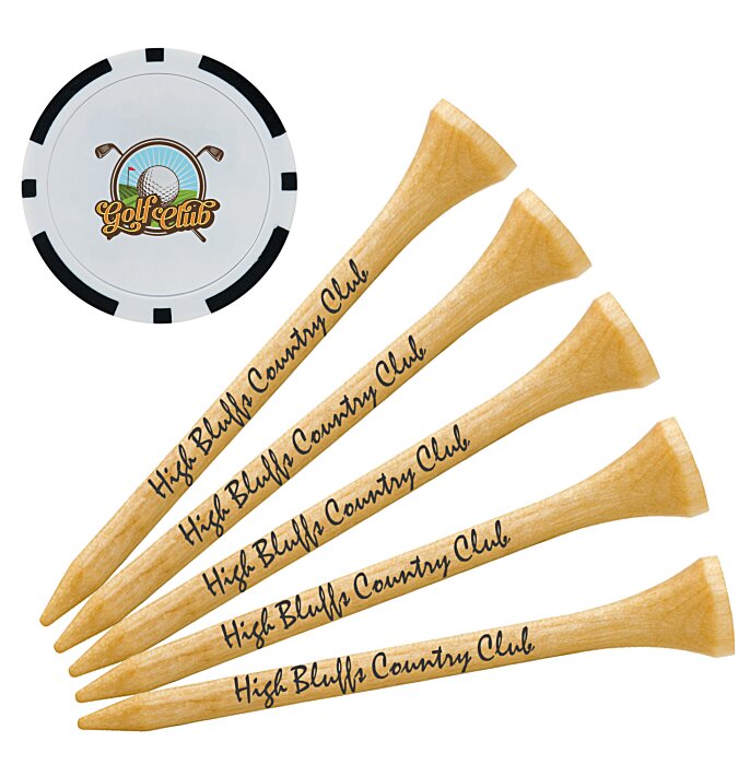 Custom Poker Chip Tee Pack - 2 3/4 inches