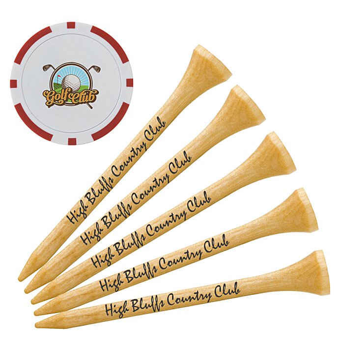 Custom Poker Chip Tee Pack - 2 3/4 inches