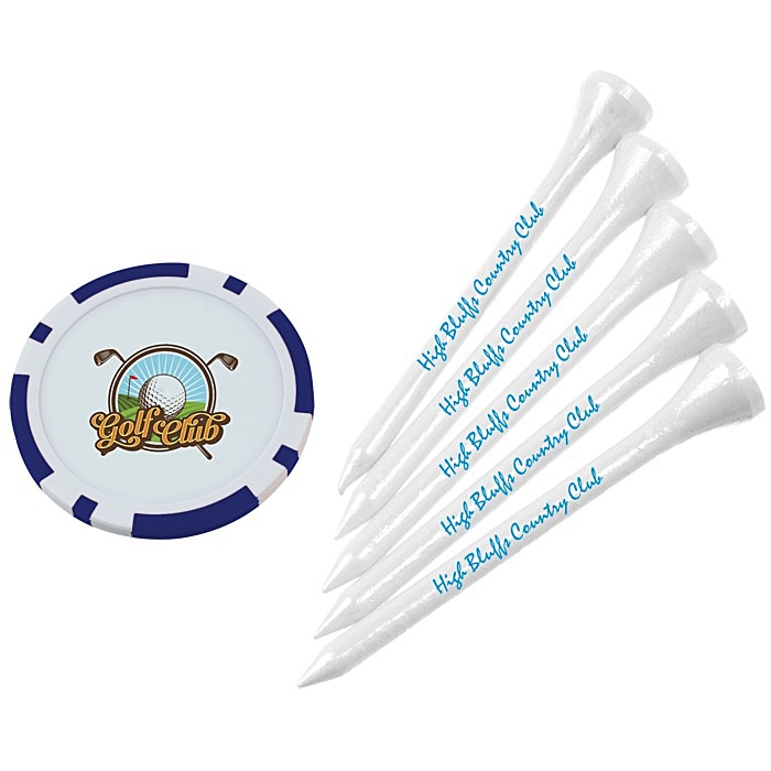 Custom Poker Chip Tee Pack - 2 3/4 inches