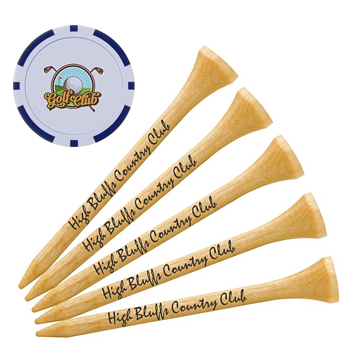 Custom Poker Chip Tee Pack - 2 3/4 inches