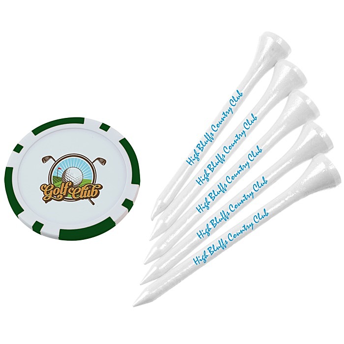 Custom Poker Chip Tee Pack - 2 3/4 inches