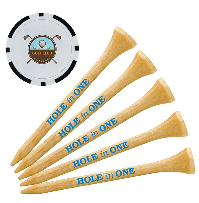 Custom Poker Chip Tee Pack - 3 1/4 inches