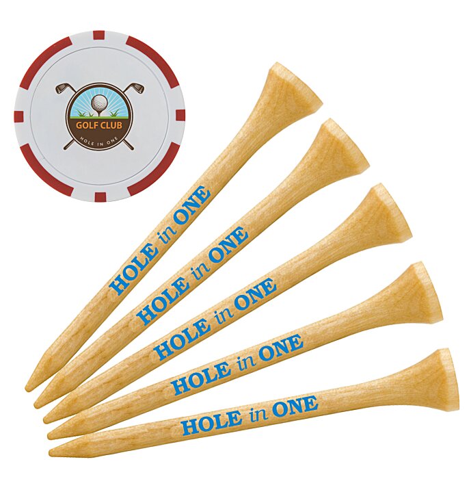 Custom Poker Chip Tee Pack - 3 1/4 inches