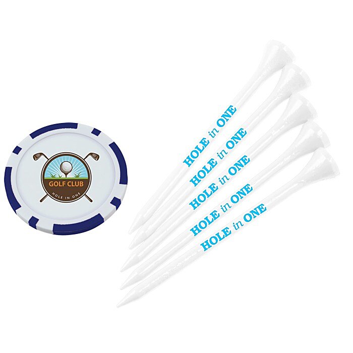 Custom Poker Chip Tee Pack - 3 1/4 inches