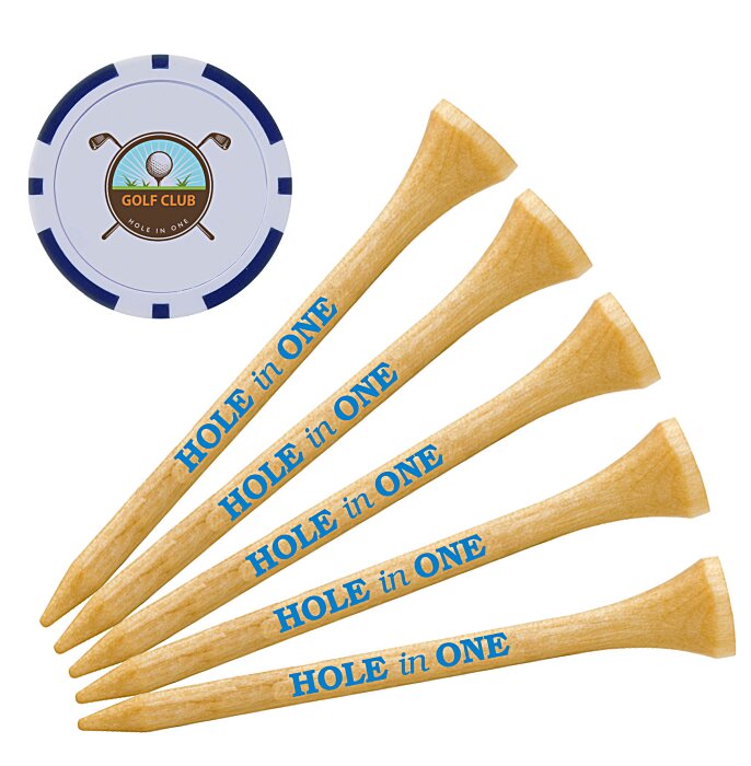 Custom Poker Chip Tee Pack - 3 1/4 inches