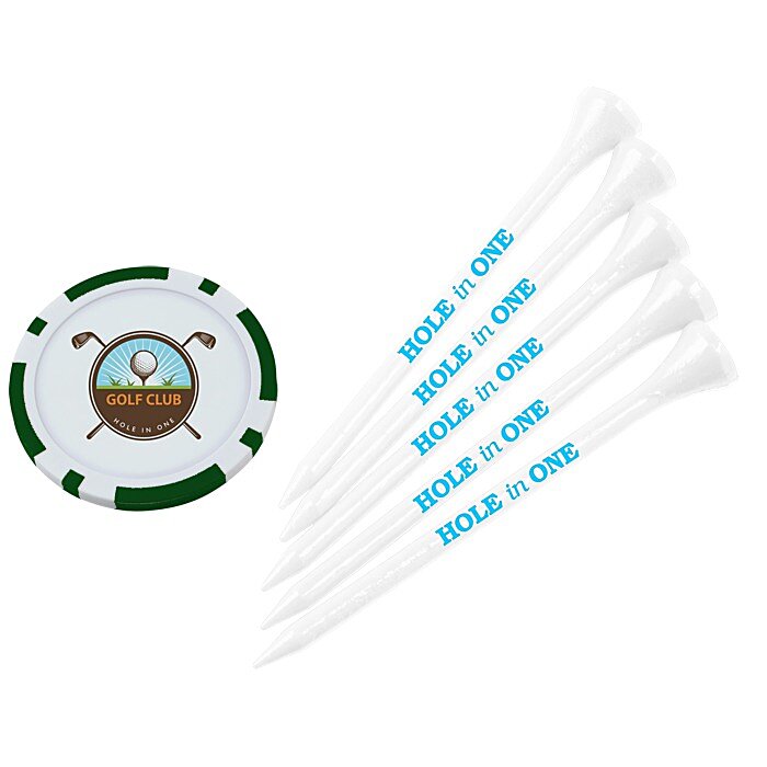 Custom Poker Chip Tee Pack - 3 1/4 inches