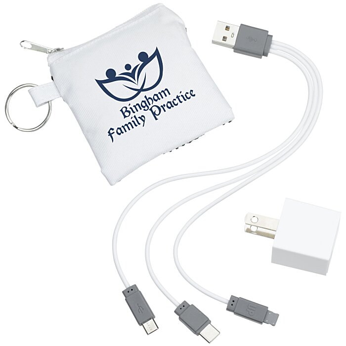 Custom Sporty 3-in-1 Pouch with Wall Charger