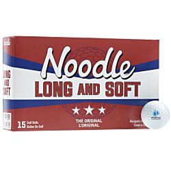 Custom Noodle Long & Soft Golf Ball - 15 Pack