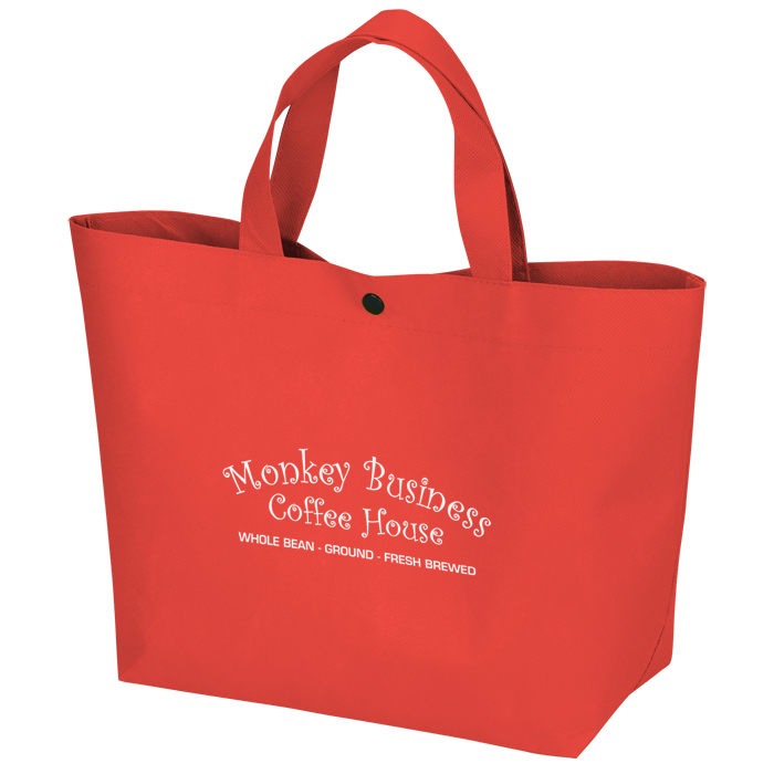 Custom Bottom Gusset Snap Lunch Tote