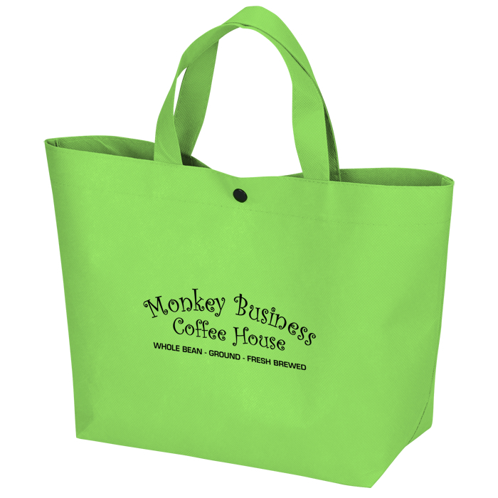Custom Bottom Gusset Snap Lunch Tote