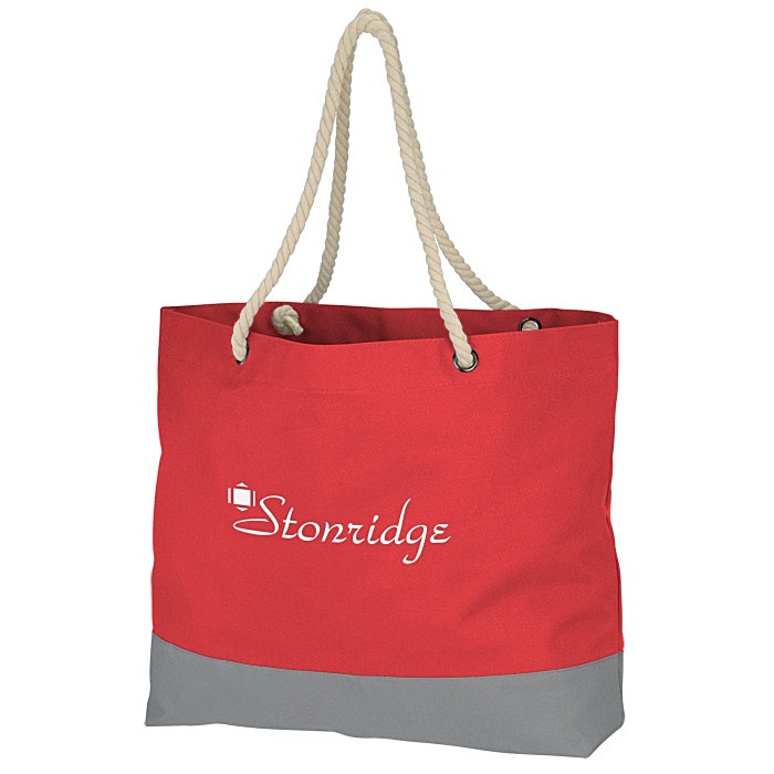 Custom Boca Rope Handle Tote
