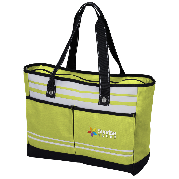 Custom Striped Bonita Tote - Embroidered