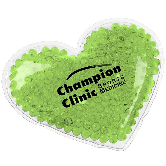 Custom Shaped Mini Aqua Pearls Hot/Cold Pack - Heart