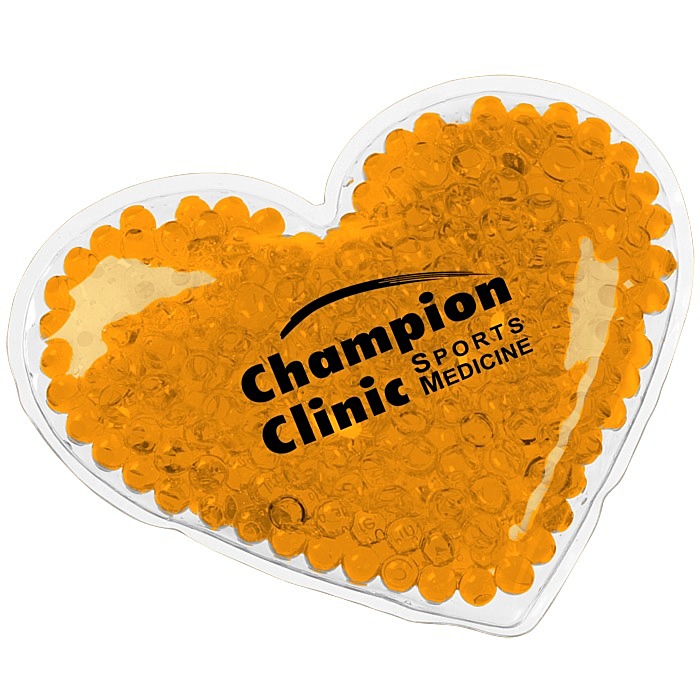 Custom Shaped Mini Aqua Pearls Hot/Cold Pack - Heart