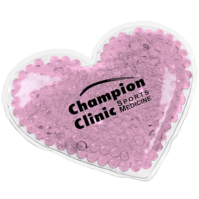 Custom Shaped Mini Aqua Pearls Hot/Cold Pack - Heart