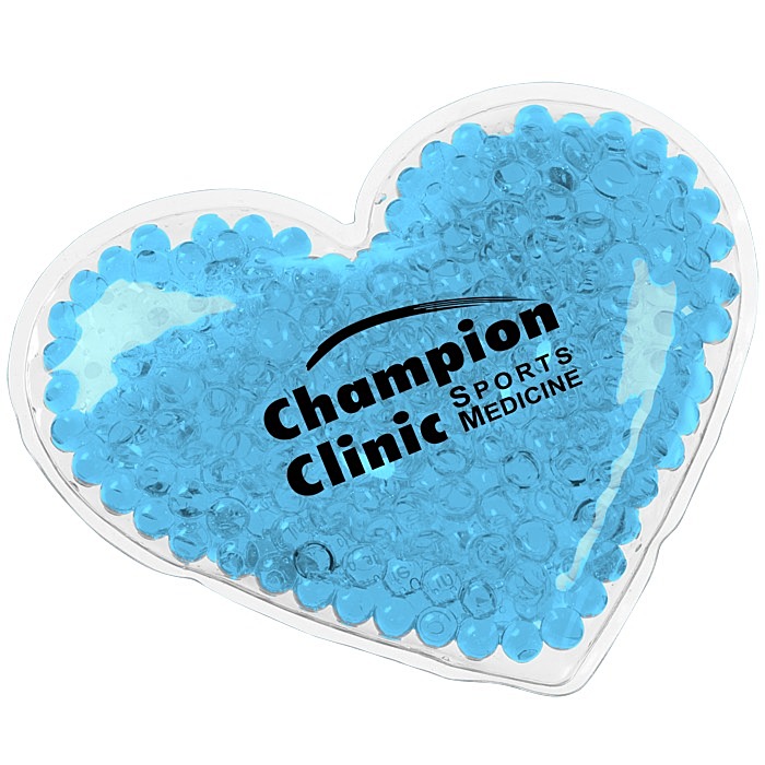 Custom Shaped Mini Aqua Pearls Hot/Cold Pack - Heart