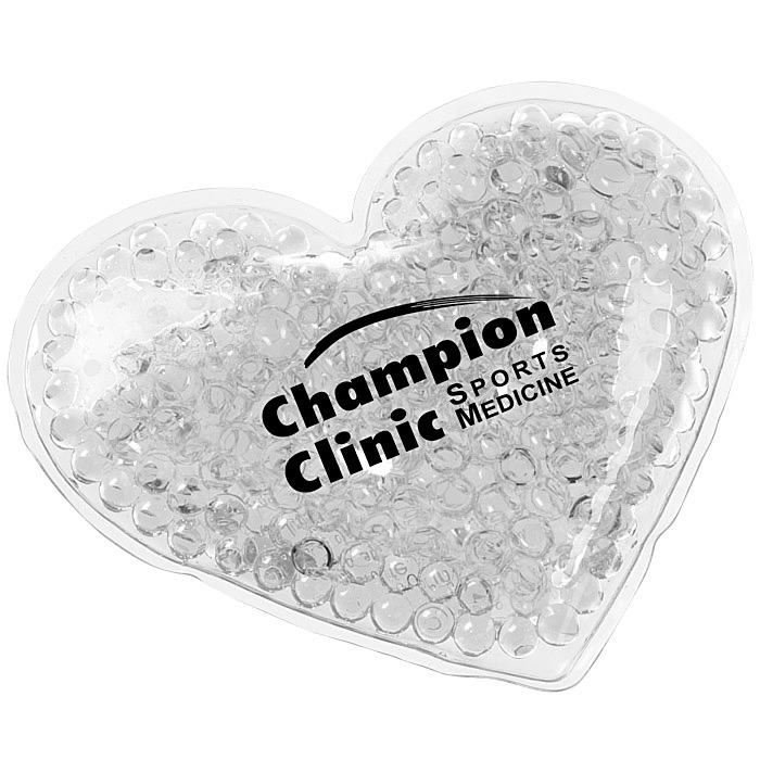 Custom Shaped Mini Aqua Pearls Hot/Cold Pack - Heart
