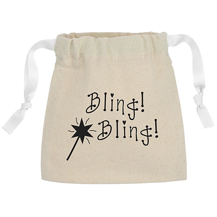 Custom Goodie Chroma Cord Bag - 6 1/8 inches x 4 3/4 inches