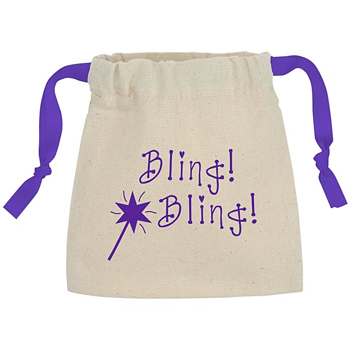 Custom Goodie Chroma Cord Bag - 6 1/8 inches x 4 3/4 inches